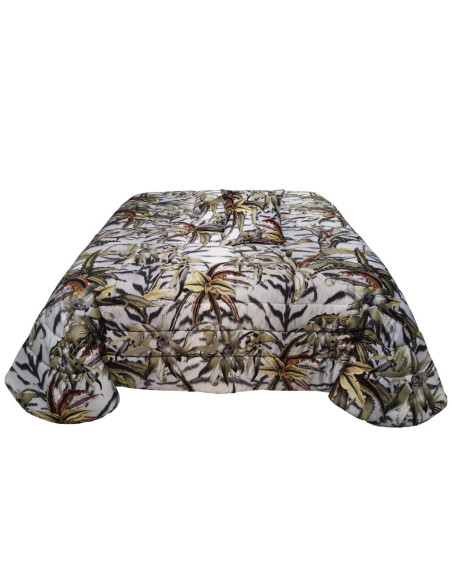 ROBERTO CAVALLI TRAPUNTA MATRIMONIALE CON 2 CUSCINI ARREDO - FLOWERS TIGRESSE