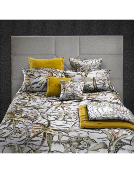 ROBERTO CAVALLI TRAPUNTA MATRIMONIALE CON 2 CUSCINI ARREDO - FLOWERS TIGRESSE