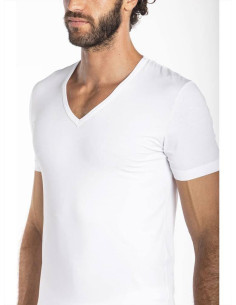 JULIPET MAGLIA UOMO MEZZA MANICA SCOLLO A V IN JERSEY DI...