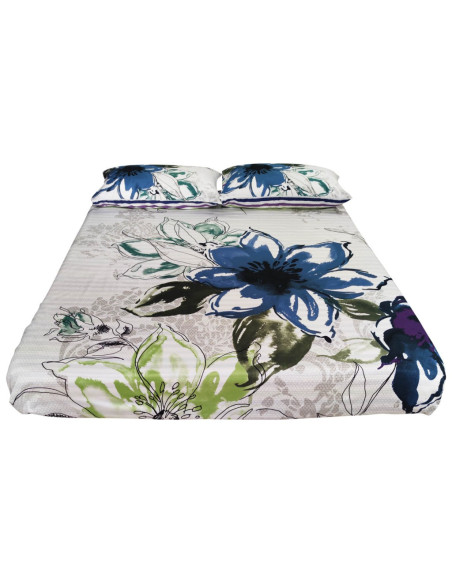 ESSENZA PARURE COPRIPIUMINO MATRIMONIALE IN RASO - LAGOON MULTI