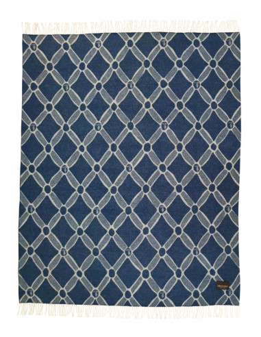 TRUSSARDI PLAID IN LANA 130 X 180 CM - INTRECCIO