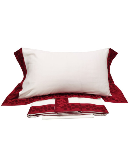 AGOSTINI COMPLETO LENZUOLA MATRIMONIALE IN RASO - BILBAO