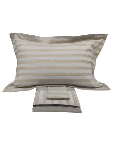 DEA COMPLETO LENZUOLA MATRIMONIALE RASO - CHEVRON