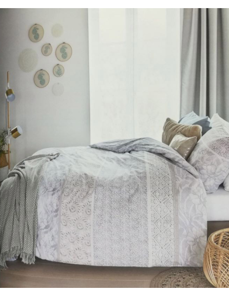 BEDDINGHOUSE PARURE COPRIPIUMINO MATRIMONIALE IN COTONE - LACY