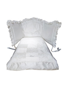 DAVID COMPLETO 5 PEZZI PER LETTINO IN RASO - TESORO