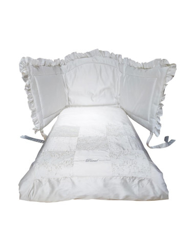 DAVID COMPLETO 5 PEZZI PER LETTINO IN RASO -...