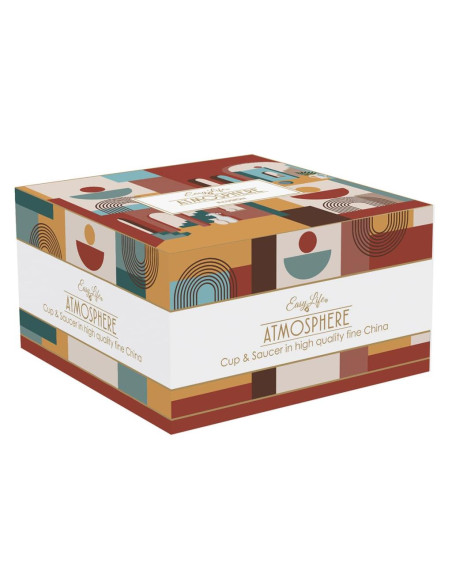 EASY LIFE TAZZA COLAZIONE CON PIATTINO 40 CL - ILLUSION