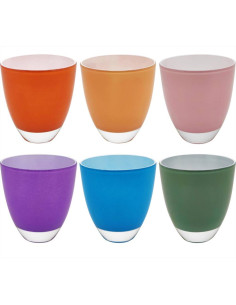 LE STELLE SET 6 BICCHIERI ACQUA COLORATI 36 CL - SABRINA