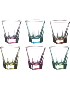 RCR SET 6 BICCHIERI ACQUA 27 CL - FUSION COLOUR