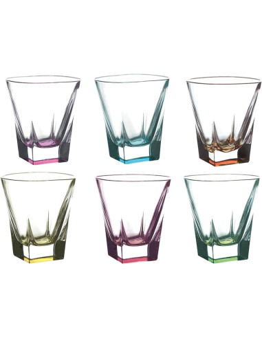 RCR SET 6 BICCHIERI ACQUA 27 CL - FUSION COLOUR