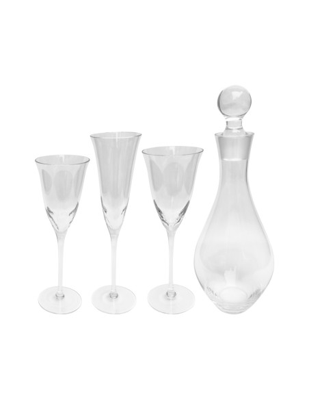 JEAN CLOSÈ SERVIZIO CALICI IN CRISTALLO 19 PEZZI - CHAMIONIX