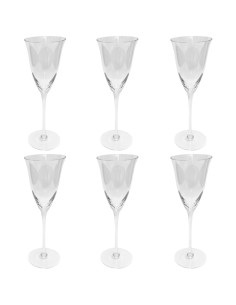 JEAN CLOSÈ SET 6 CALICI ACQUA IN CRISTALLO - CHAMIONIX