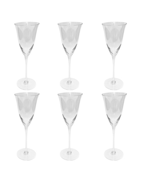 JEAN CLOSÈ SET 6 CALICI ACQUA IN CRISTALLO - CHAMIONIX