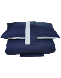 FAZZINI COMPLETO COPRIPIUMINO MATRIMONIALE DOUBLE FACE IN...