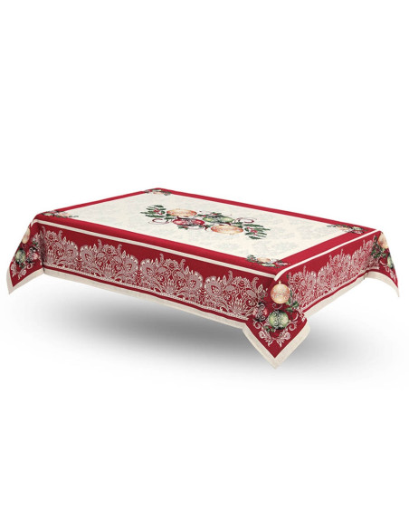 EMILY HOME COPRITAVOLA NATALIZIA IN GOBELIN - SWEET RED CHRISTMAS
