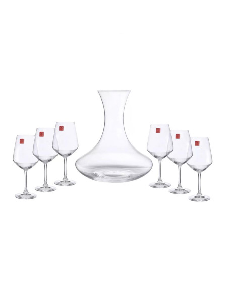 RCR SET 7 PZ  DECANTER 2 LT + 6 CALICI - UNIVERSUM