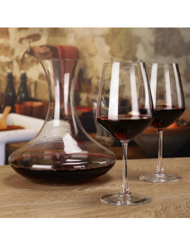 RCR SET 7 PZ  DECANTER 2 LT + 6 CALICI - UNIVERSUM