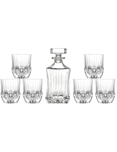 RCR SET 7 PEZZI BOTTIGLIA + BICCHIERI WHISKY -...