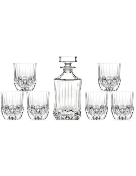 RCR SET 7 PEZZI BOTTIGLIA + BICCHIERI WHISKY - ADAGIO