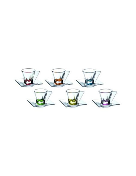RCR SET 6 TAZZE CAFFÉ 70 ML - FUSION COLOURS