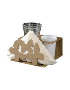 ARTI & MESTIERI PORTATOVAGLIOLI E PORTABICCHIERI - FARFALLE 2