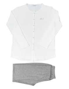 LIU JO PIGIAMA DONNA APERTO MANICA LUNGA E PANTALONE...