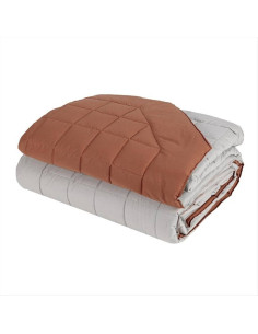 FAZZINI TRAPUNTINA MATRIMONIALE IN PERCALLE REVERSIBILE -...