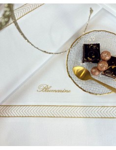 BLUMARINE COPRITAVOLO 90 X 90 CM RICAMATA - BISTROT