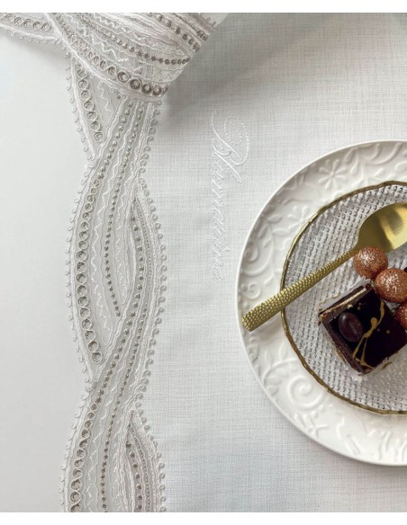 BLUMARINE RUNNER 50 X 150 CM CON PIZZO - DAMA