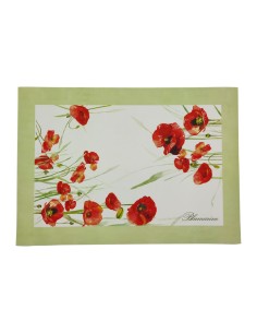 BLUMARINE SET 2 TOVAGLIETTE AMERICANE - PAPAVERI 2