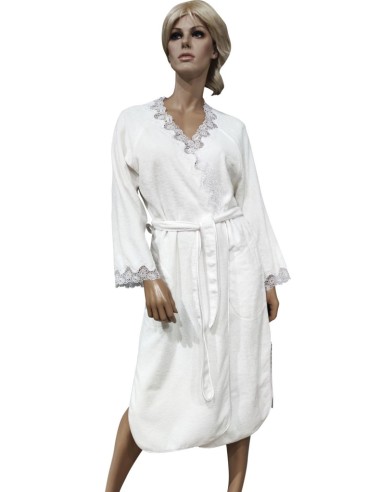 BLUMARINE ACCAPPATOIO CON PIZZO - DELIA