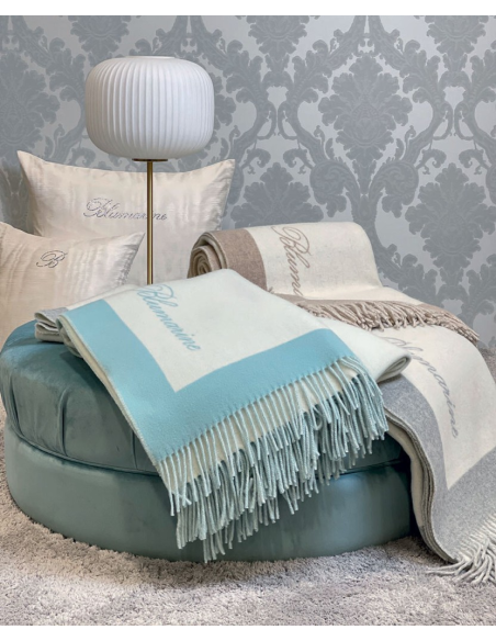 BLUMARINE PLAID 205 X140 CM IN LANA - MADAME