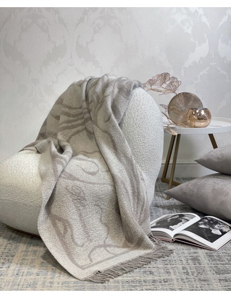 BLUMARINE PLAID 205 X140 CM IN LANA - BOHEMIENNE