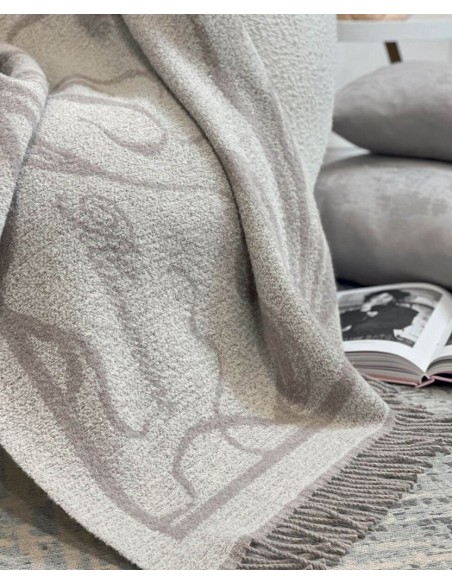 BLUMARINE PLAID 205 X140 CM IN LANA - BOHEMIENNE