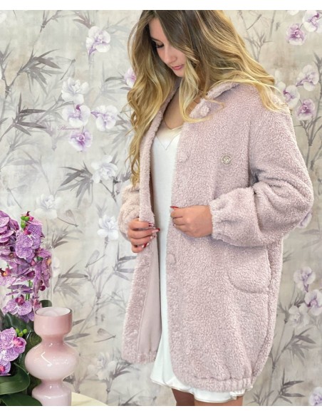 BLUMARINE VESTAGLIA DONNA DA CAMERA ABBOTTONATA - CANDORE