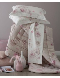 BLUMARINE COMPLETO LENZUOLA MATRIMONIALE IN RASO - VANITÀ