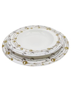 BLUMARINE SERVIZIO DI PIATTI 55 PEZZI IN PORCELLANA - PEONIA 2