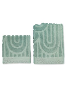BLUMARINE SET 2 ASCIUGAMANI IN SPUGNA DI COTONE  - MONOGRAM 2