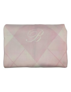 BLUMARINE COPERTA MATRIMONIALE IN LANA MAERINO - CALDO BLU