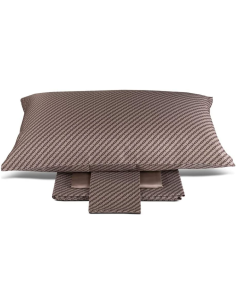 DONDI COMPLETO LENZUOLA MATRIMONIALE IN RASO - BLUES