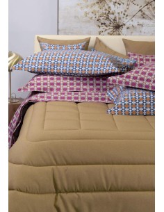 FOREVER TRAPUNTA MATRIMONIALE CON CUSCINI ARREDO - TWILL