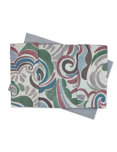 FOREVER COMPLETO LENZUOLA-COPRILETTO MATRIMONIALE IN PERCALLE - SISLEY