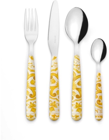 GUZZINI SERVIZIO POSATE 24 PEZZI IN ACCIAO INOX - BLUES