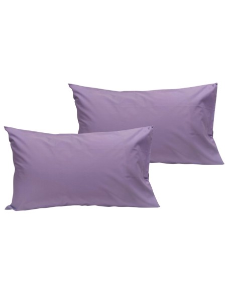 FAZZINI SET 2 FEDERE PER GUANCIALI IN PERCALLE 52 X 82 CM - PLAIN