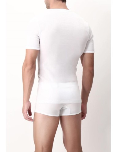 PEROFIL MAGLIETTA UOMO SCOLLO A V IN FILO DI...