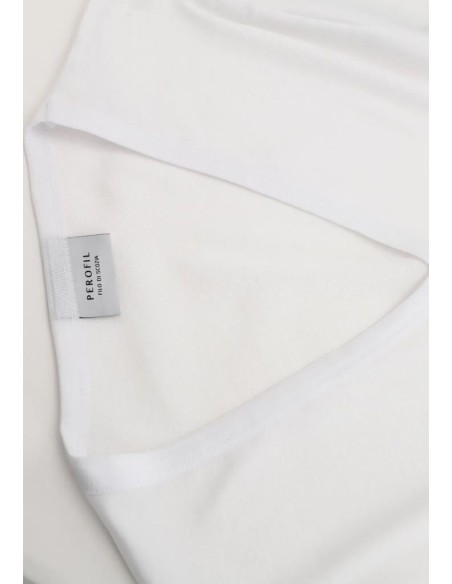 PEROFIL MAGLIETTA UOMO SCOLLO A V IN FILO DI SCOZIA - V-NEK