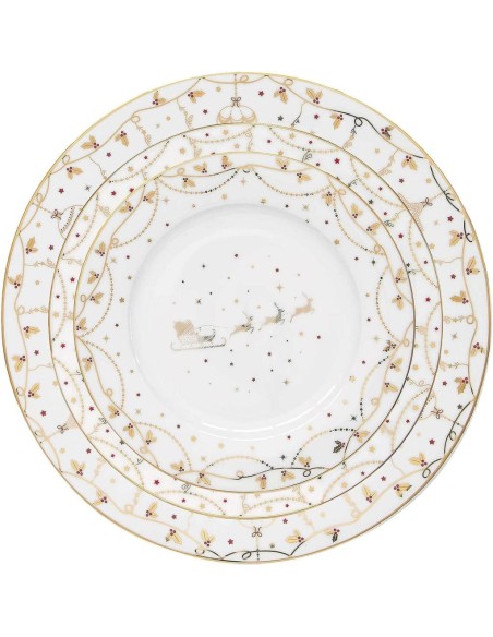 EASY LIFE SERVIZIO PIATTI NATALIZI 18 PEZZI - CHRISTMAS LIGHT