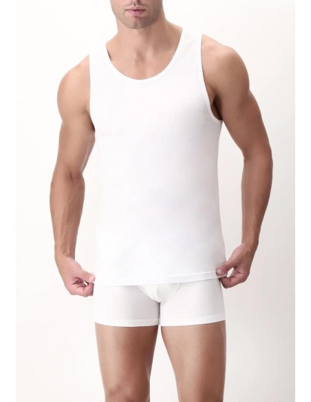 PEROFIL CANOTTA UOMO SPALLA LARGA IN FILO DI SCOZIA - FSA TANK TOP