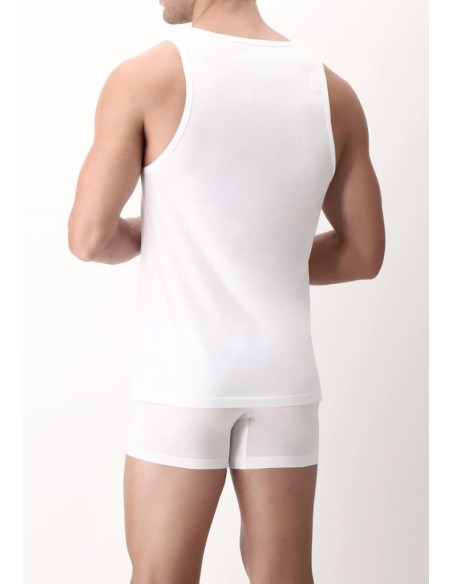 PEROFIL CANOTTA UOMO SPALLA LARGA IN FILO DI SCOZIA - FSA TANK TOP