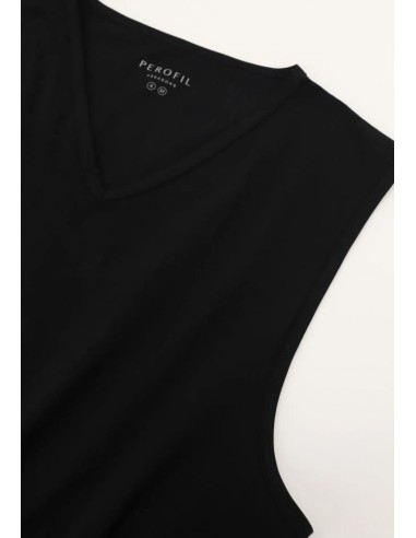 PEROFIL MAGLIETTA UOMO SMANICATA SCOLLO A V...